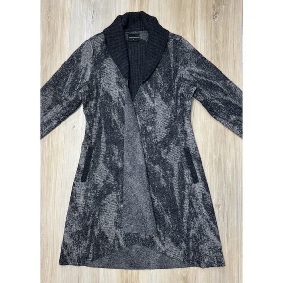 Anntarah Peru Alpaca Women's Open Front Cardigan Sweater Jacket Grey Size S - Picture 15 of 16